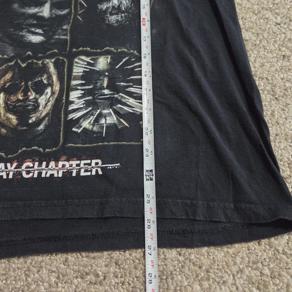 Vtg 2000s Slipknot The Gray Chapter Double Sided Metal Band Tee Large Bay Island - Picture 9 of 10
